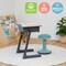 Sitwell Wobble Stool with Cushion, Adjustable Height, Active Seating